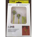 Casti handsfree tip dop cu microfon JMB CB-E151 neon