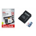 Card de memorie SanDisk Ultra MicroSDXC, 128GB, UHS-I, Class 10, 80MB/s + Adaptor