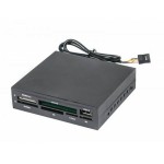 Gembird USB 2.0 internal CF/MD/SM/MS/SDXC/MMC/XD card reader/writer negru