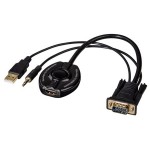 Convertor Hama VGA la HDMI cu Audio