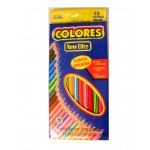 Set 12 creioane colorate New Elite Colores