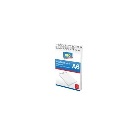Carnetel aro cu spira, A6 50 file M 60gr/mp