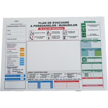 Plan de evacuare a persoanelor / bunurilor