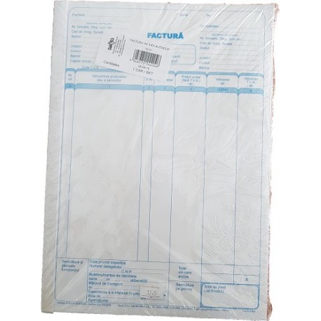 Facturier autocopiator trei exemplare