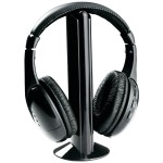 Casti audio i-JMB, tip DJ, microfon, wireless, banda reglabila, negru