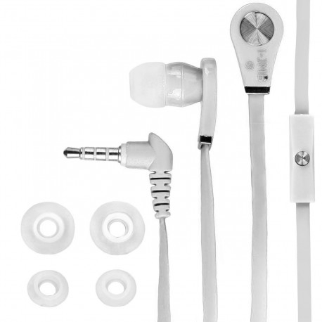 Casti handsfree cu microfon JMB KOS - E018W albe