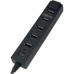 Hub LogiLink UA0124, 7 x USB 2.0, Negru