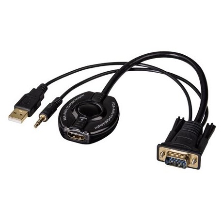 Convertor Hama VGA la HDMI cu Audio