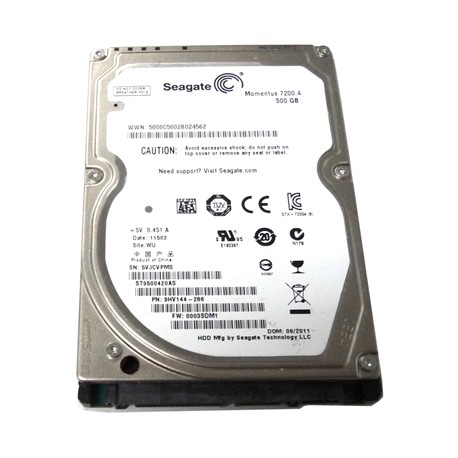 Hdd Laptop SH Seagate Momentus 500GB, 7200rpm, 16MB, SATA 2