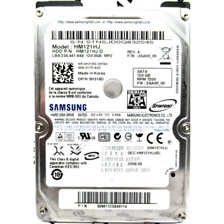 Hdd laptop SH Samsung HM121HJ 120 GB