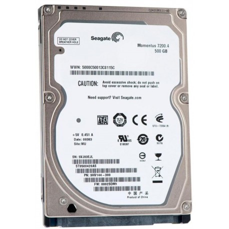 Hdd SH Laptop Seagate Momentus 500 GB, 7200rpm, 16MB