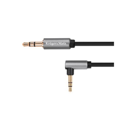 Cablu jack 3.5 tata - tata 90 grade, 1.8 m Kruger&Matz