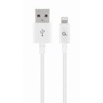 Cablu de incarcare si de date 8-pin Gembird, 2 m, alb