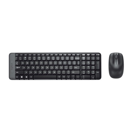 Kit Logitech Wireless Desktop MK220, USB 2.0, Negru