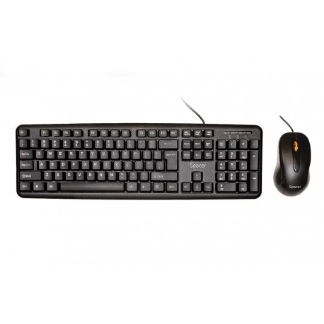Kit Mouse+Tastatura Spacer SPDS-S6201, USB 2.0, Negru