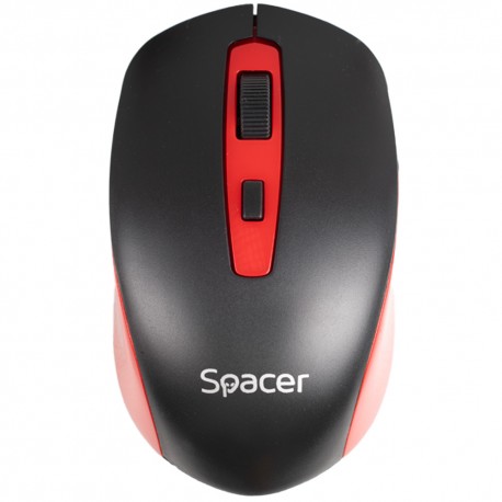 Mouse Wireless Spacer SPMO-WS01-BKRD, USB