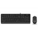 Kit A4Tech FStyler F1010, USB, Negru