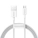 Cablu Baseus USB A catre USB Micro B, Alb