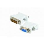 Adaptor DVI catre VGA, Cablexpert, Alb
