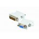 Adaptor DVI catre VGA, Cablexpert, Alb