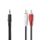 Cablu Jack 3.5mm catre RCA Stereo, Nedis, 3m