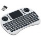 Telecomanda multi-media cu tastatura si touchpad, Quer KOM0331, Alb