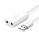 Adaptor audio, UGREEN, USB 2.0