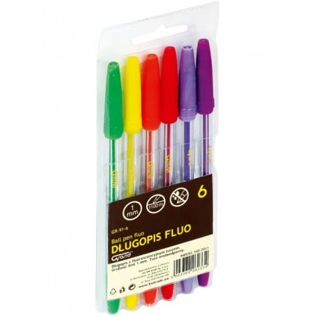 Pixuri Grand Neon, set 6 culori