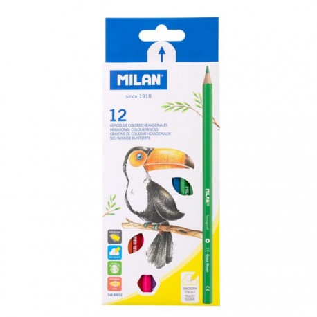 Set 12 creioane colorate Milan