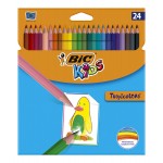 Set 24 creioane colorate BiC Kids Tropicolors