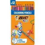 Set 12 creioane colorate BiC Kids Evolution Stripes