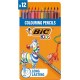 Set 12 creioane colorate BiC Kids Evolution Stripes