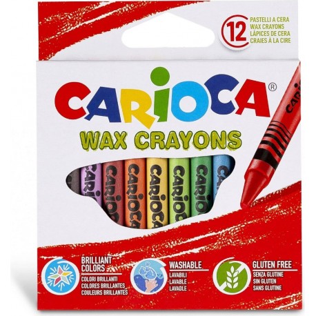 Set 12 creioane cerate Carioca