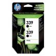 Combo pack 339+339 black original HP