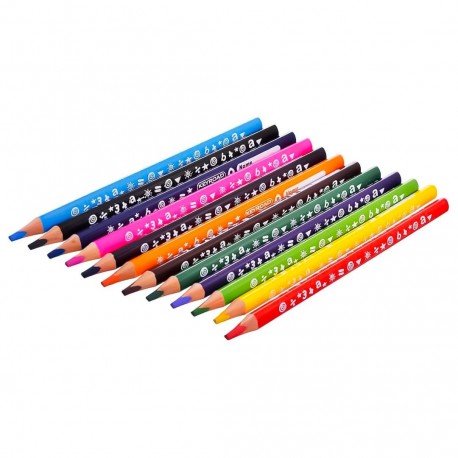 Set 12 creioane colorate Keyroad
