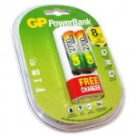 Set 2 acumulatori cu incarcator GP PowerBank