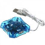 USB Hub 4 Ports (Transparent)